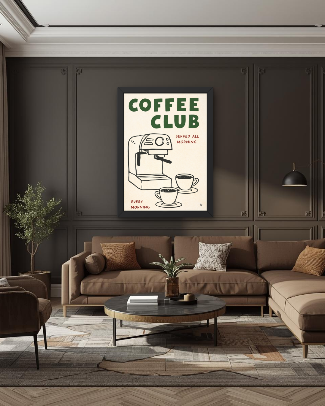 Coffee Club veggspjald