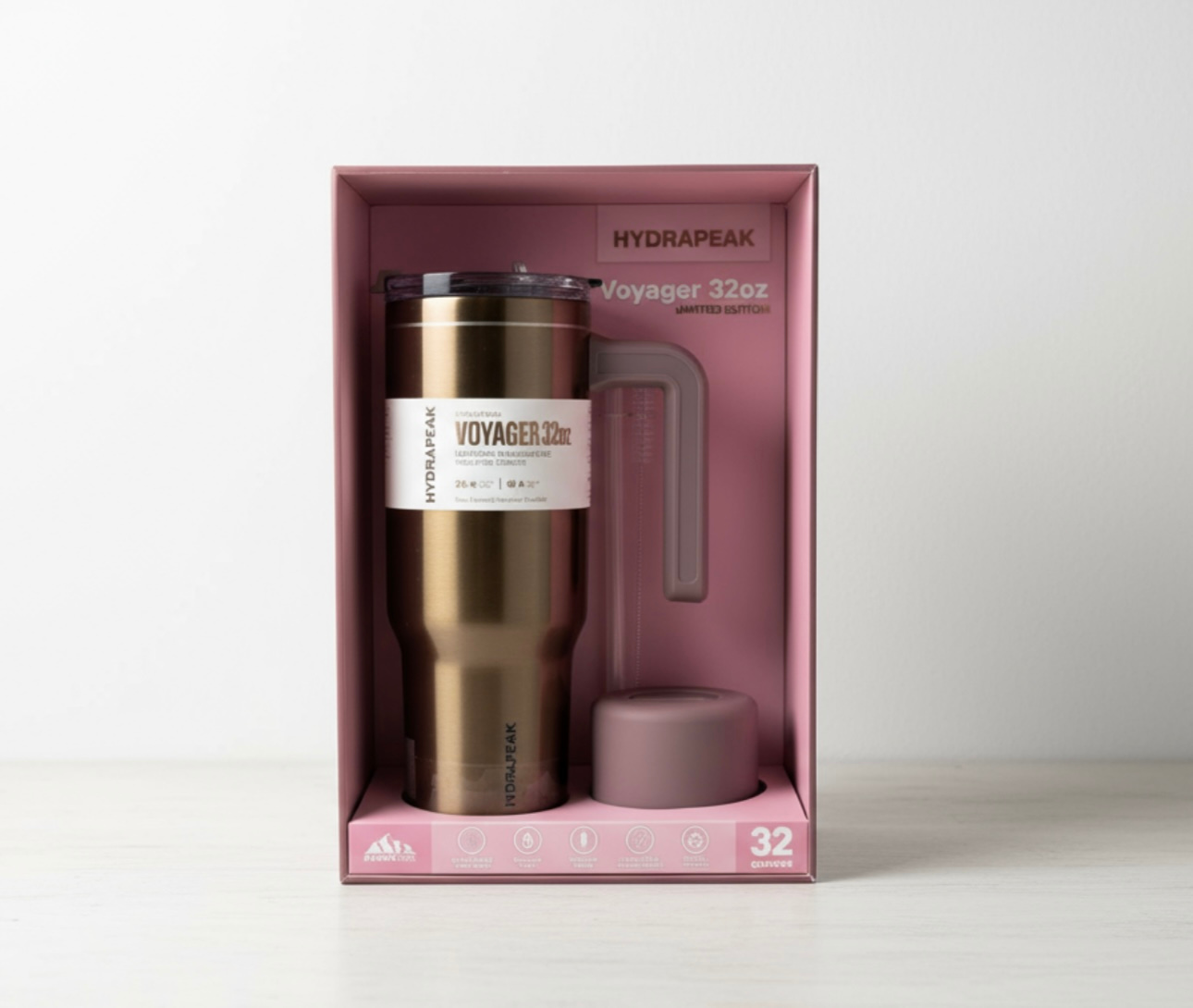 Hydrapeak Voyage stainless steel vatnsbrúsi 946ml