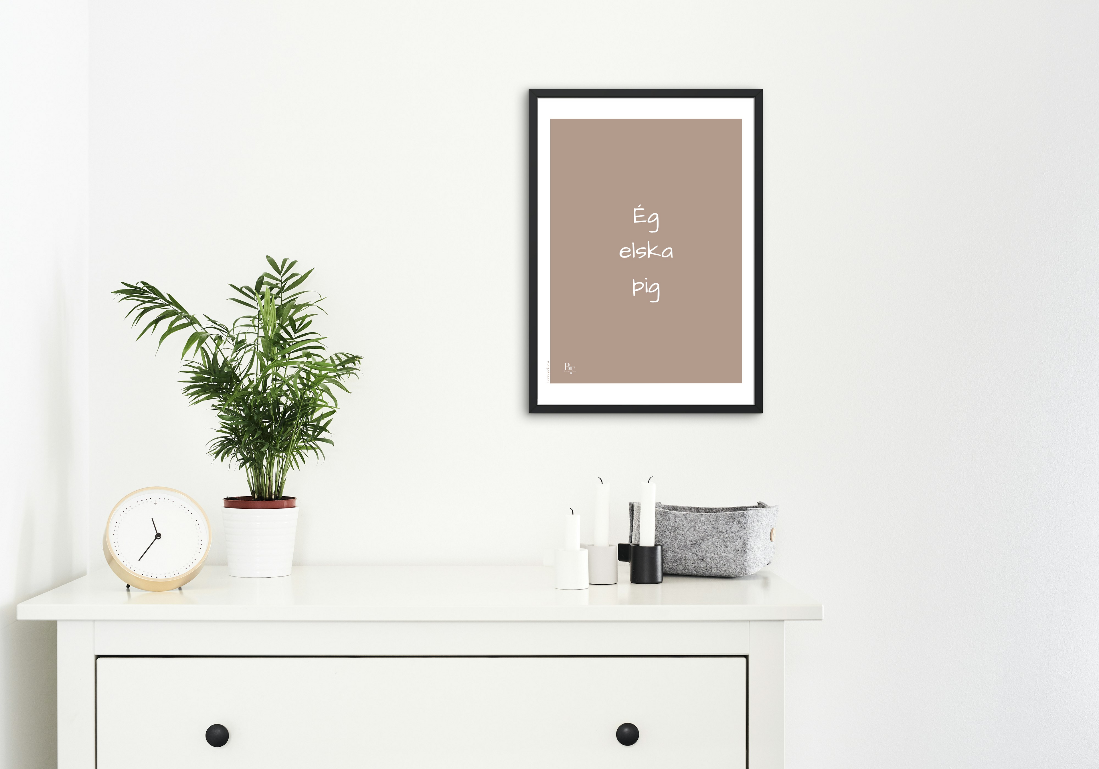 "Ég elska þig" veggspjald